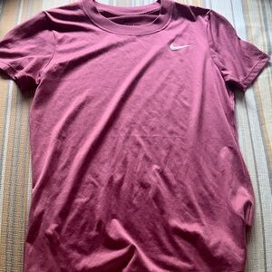 Nike Burgundy Crew Neck T-Shirt